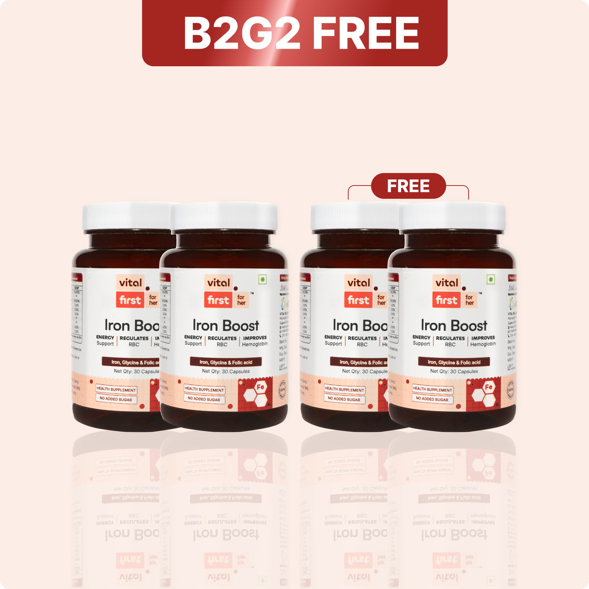 Iron Boost Capsules (Buy 2 Get 2 Free)