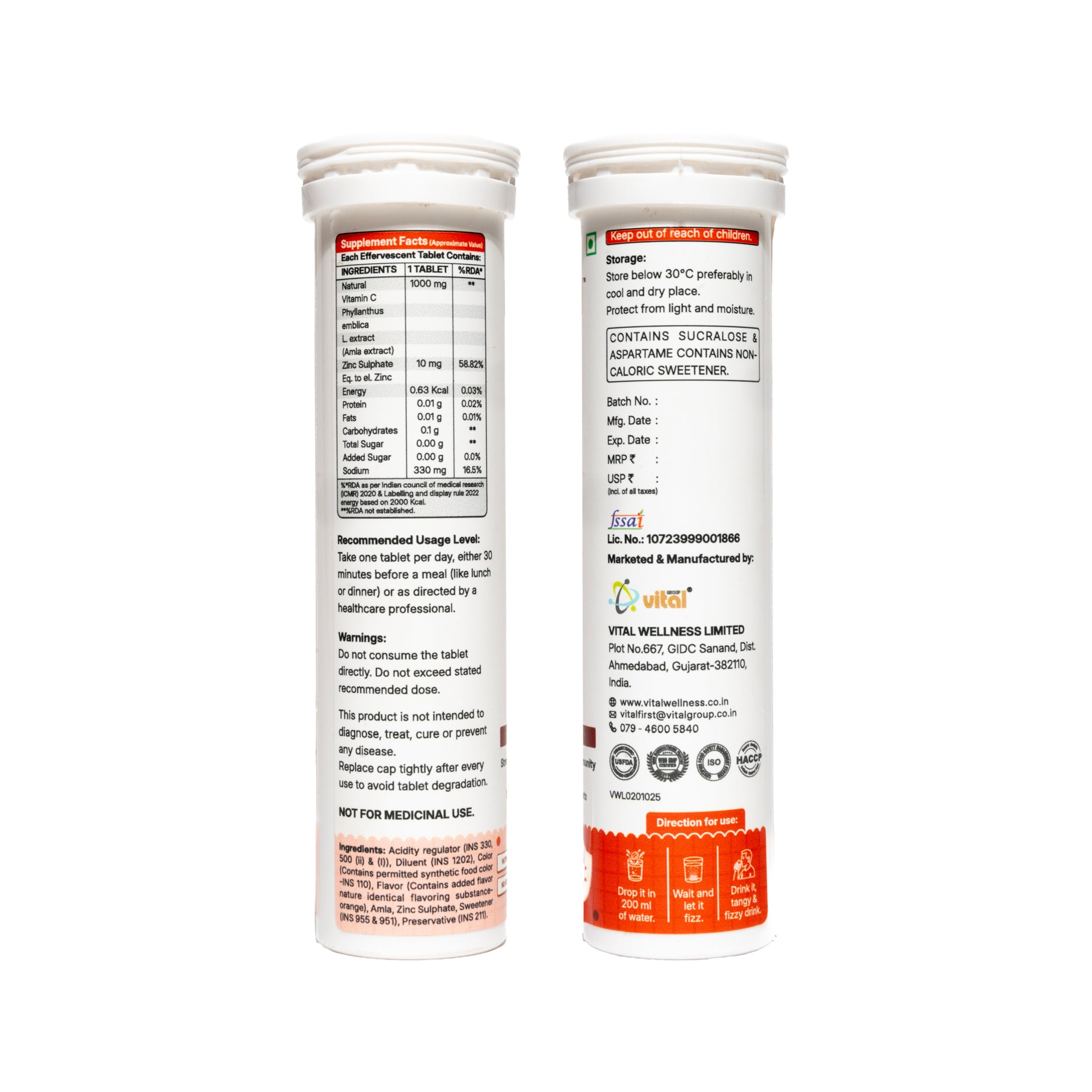 Vitamin C & Zinc Effervescent